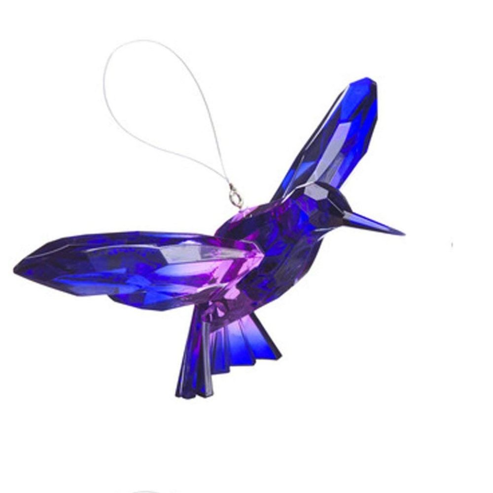 Hanging Two-Toned Hummingbirds (Dark Blue/Purple)